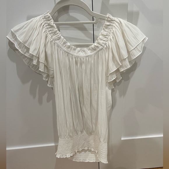 New (with tag) Ramy Brook ivory blouse - Picture 1 of 3